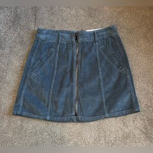 NWT American Eagle Women’s size 0 Regular Hi-Rise A-Line Blue Zipper Skirt